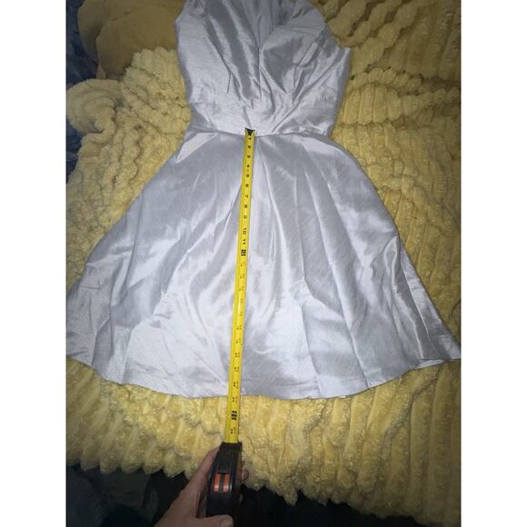 Women’s Alfred Sung Silver Dress Semi Formal Mother Of Bride Size 8 - Picture 5 of 6